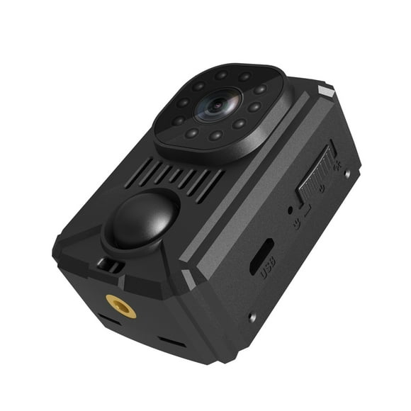 Seitruly Juego de soporte de cámara de 1080P, grabadora de vídeo de grabación en bucle con sensor PIR recargable por USB, videocámara portátil de 120 Cámaras de vídeo
