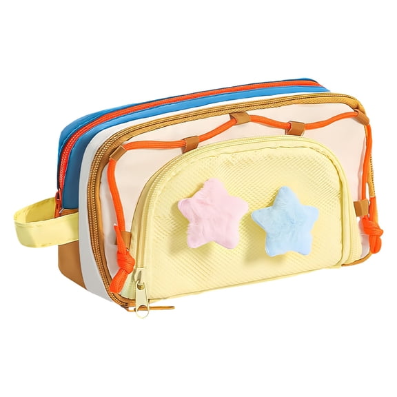 BinKFF Portable Multi Layer Kawaii Pencil Case Organizer Big Capacity Pencil Pen Case Office Large Storage High Capacity Bag Pouch Holder Box Organizerfor Office Travel Holder Box