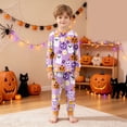 thumbnail image 5 of Gerichy Halloween Boys Girls 2 Peice Pajamas Sets Hallowmas Graphic Long Sleeve Sleepwear Tops Pants Pjs Set for Kids Cozy Loungewear Homewear 2T-9T, 5 of 7