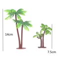 thumbnail image 2 of XHBTS 10 Piezas Modelo de árbol de Palma de Coco/Adorno para Pastel - Encantador Adorno para Magdalenas Modelo de Paisaje Modelo de Paisaje para Decoraciones de Pasteles o Modelo de construcción de Pa, 2 of 5