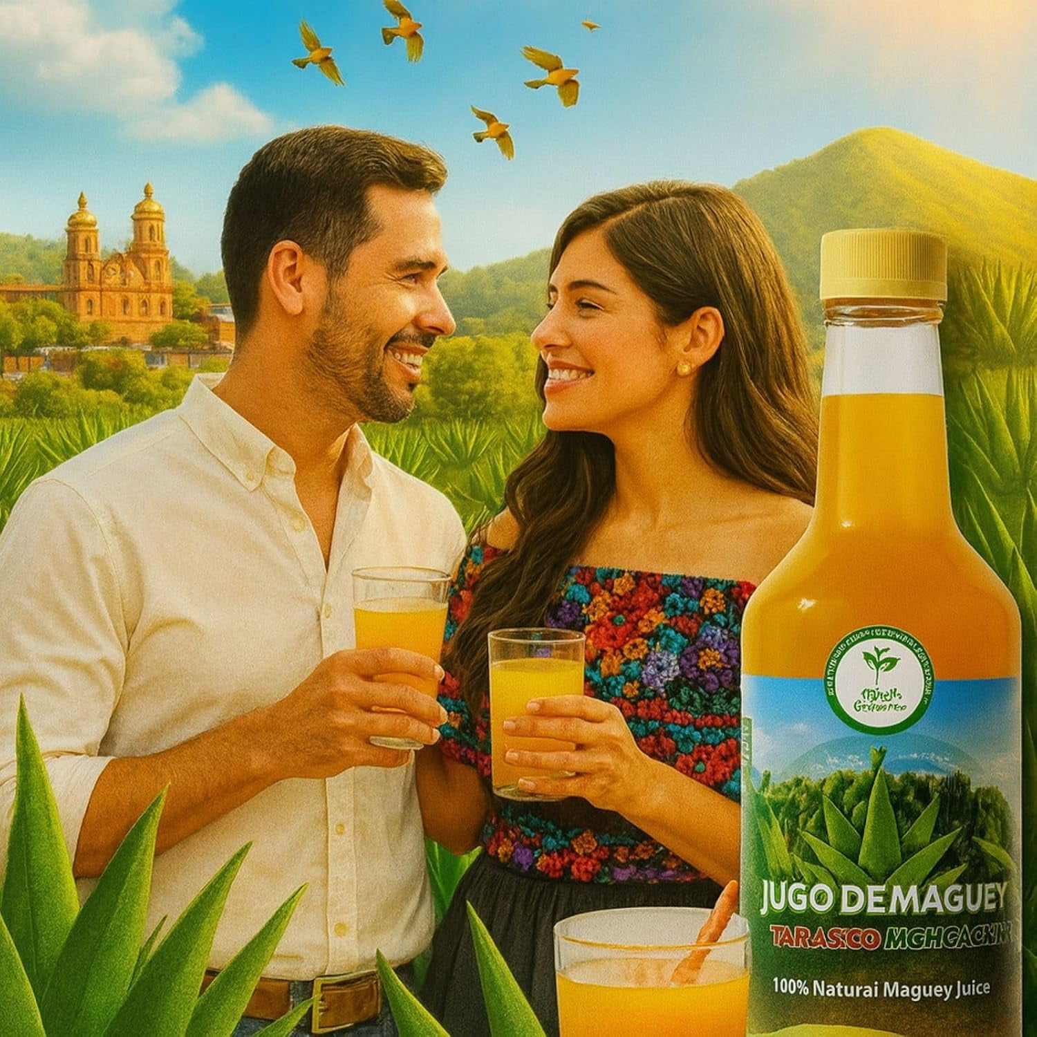 Maguey Juice – 1000 ml (1 L) – Pure Agave Jugo Maguey – Vegan, 100% Artisanal, Non-GMO – Natural Digestive Support