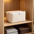 thumbnail image 6 of Large Capacity Storage Container, Folding Clothes Storage Bag, Portable Wardrobe Fabric Storage Bins, Closet Organizer for Shelves with Handles and Zipper,1PCS, 6 of 6