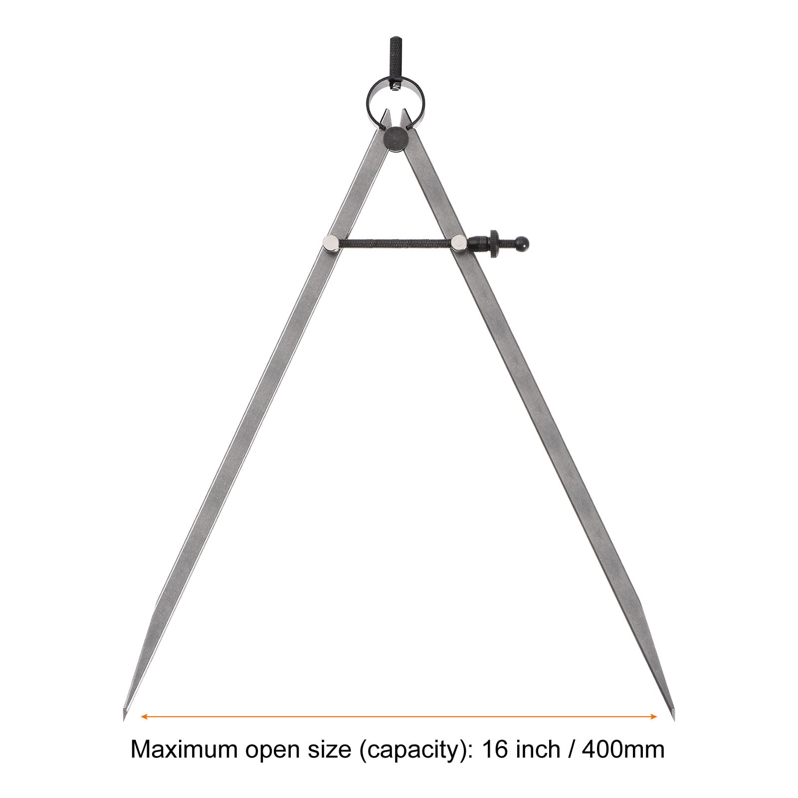 Spring Joint Caliper 16 inch/400mm Steel Spring Divider Caliper for Metalworking Woodworking Drawing