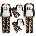 thumbnail image 2 of Halloween Pajama Set Long Sleeves and Pants Two-Piece Set Holiday Pajamas Cute Pumpkin Ghost Spider Skull Print Pajamas Pajamas Unisex Couple Outfit Family Pajamas,Man L, 2 of 6