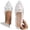 White, variant on Women Casual Shoes Bow Decor Lace Mesh Pointed Toe Wide Fit Flat Shoes Breathable Daily Footwear ,Us Size:9