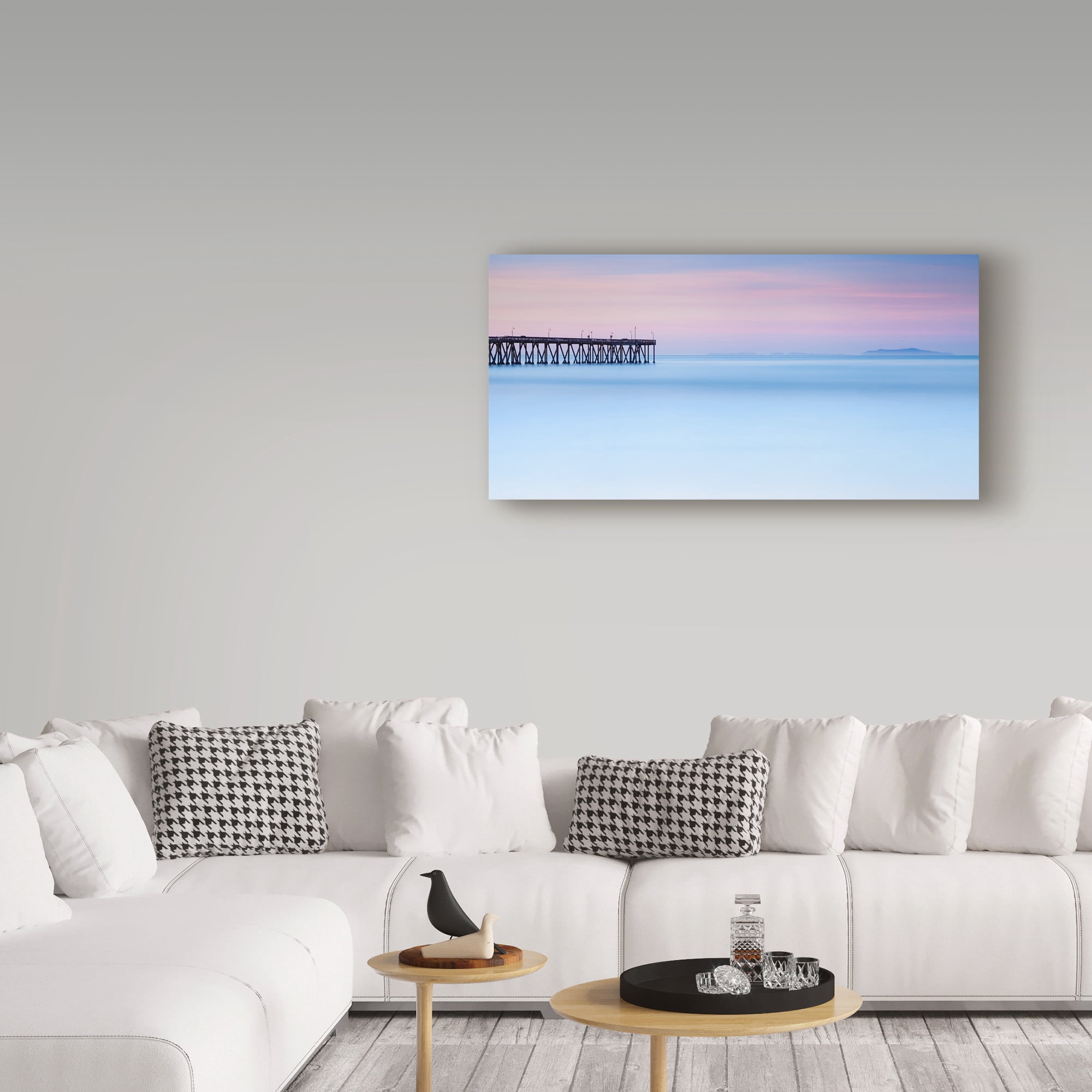 Trademark Fine Art 'Pier View To The Islands' Canvas Art by Chris Moyer