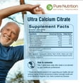 thumbnail image 7 of Pure Nutrition Ultra Calcium Citrate 1250 mg, 180 Count. Bone health supplement with Calcium Citrate Malate, Vitamin D, Magnesium and Zinc. Non-GMO | Gluten-Free, 7 of 7