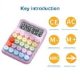 thumbnail image 6 of Rygai Handheld Switch Calculator Typewriter-Inspired Round Button Large Screen Portable Easy to Use Calculator for Office School Home, 6 of 8