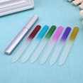 thumbnail image 1 of Lima De Uñas 6pcs Nail Art Crystal Glass Glitter Nail Files Buffer + Silver Barreled Box Ygjytge Cuidado Belleza, 1 of 9