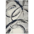 thumbnail image 2 of Inspire Me! Home Décor Brushstrokes Abstract Grey/Navy 5'3" x 7'3" Area Rug (5x7), 2 of 8