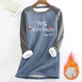 thumbnail image 2 of Under 10 dollars! Yes,I'm Still Freezing -Me 24:7 Sweatshirt for Women Winter Fleece Lined Warm Shirts Casual Solid Loungewear Tops, 2 of 5