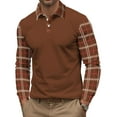 thumbnail image 1 of Ceisia Men Color Block Long Sleeve Zipper Casual Daily Outdoor Versatile Gift Fashion Athletic Top, 1 of 4