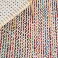 thumbnail image 6 of SAFAVIEH Braided Chelsey Bordered Cotton Reversible Area Rug, Ivory/Multi, 5' x 8', 6 of 11