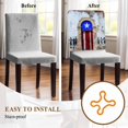 thumbnail image 5 of Puerto Rico Flag Country Rustic Shabby Door Wall Graffiti Chair Covers Set of 8 Chair Back Covers Stretch Removable Washable Chairs Slipcovers Chair Protector for Dining Room Kitchen Party Decor, 5 of 5