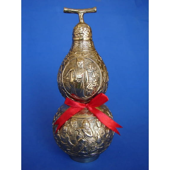 Brass Wu Lou with Eight Immortals