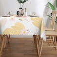 thumbnail image 3 of YFYANG Rectangular Polyester Table Cloth Pink Spring Flowers Pattern Table Cover for Indoor Outdoor Kitchen Restaurant Table Decoration Tablecloths，54" X 72", 3 of 9