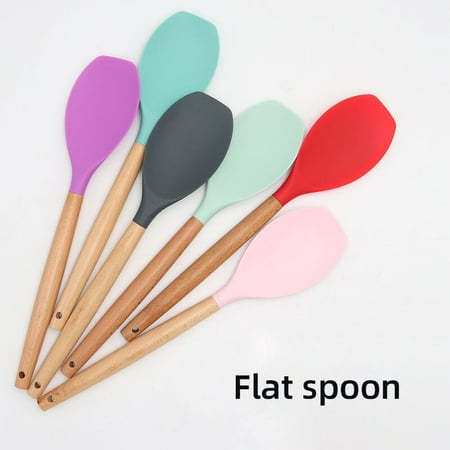 

Spatula Silicone Tongs Spoon Clip Food Ladle Kitchen Accessories Tools Pastry Cooking Tongue Set Wooden Barbecue Clamp