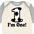 thumbnail image 4 of Inktastic First Birthday Soccer 1 Year Old Boy Boys or Girls Long Sleeve Baby Bodysuit, 4 of 5