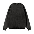 thumbnail image 4 of YNGKMEA Men's Oversized T Shirts Long Sleeve Retro Distressed Pullover Shirts Crewneck Vintage Acid Wash Tshirts 2025 Fall Comfort Colors Sweatshirt Black S, 4 of 5