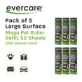 thumbnail image 3 of Lint Roller Refill Evercare, paquete de 6 unidades, para pelo de mascotas, 300 hojas, 3 of 8