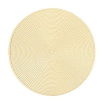 Darzheoy Round Braided Placemats Table Mats for Dining Tables Woven Washable Non-Slip Place mats 15 inch