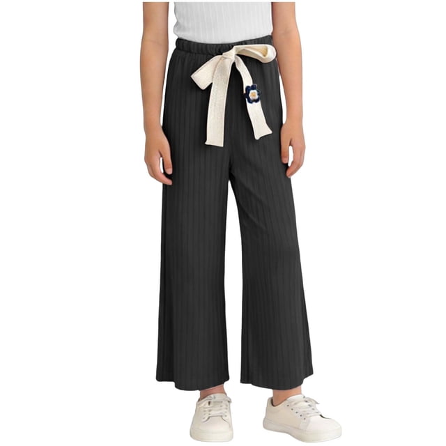 Pantalon à Taille Élastique pour Enfants, Été, Mince, Décontracté et Confortable