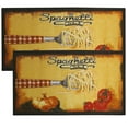 thumbnail image 3 of Kashi Home Kitchen Rug, Area Rug, Mat, Beautiful Print Non-Skid Latex Back Spaghetti 18x30 Rectangle, 3 of 4
