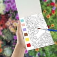 thumbnail image 2 of GFHFHITJ Drawing Bookmark Watercolor Coloring Note Book for Children's Watercolor Graffiti Paper Comes with Pigment Drawing Book DIY Coloring Drawing Bookmark, 2 of 2