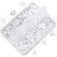 thumbnail image 1 of Kit de reemplazo de tapón de seguridad de silicona para aretes, 6 tapones de seguridad de goma transparentes para aretes (550-600 piezas) ------Código de producto 70937, 1 of 5