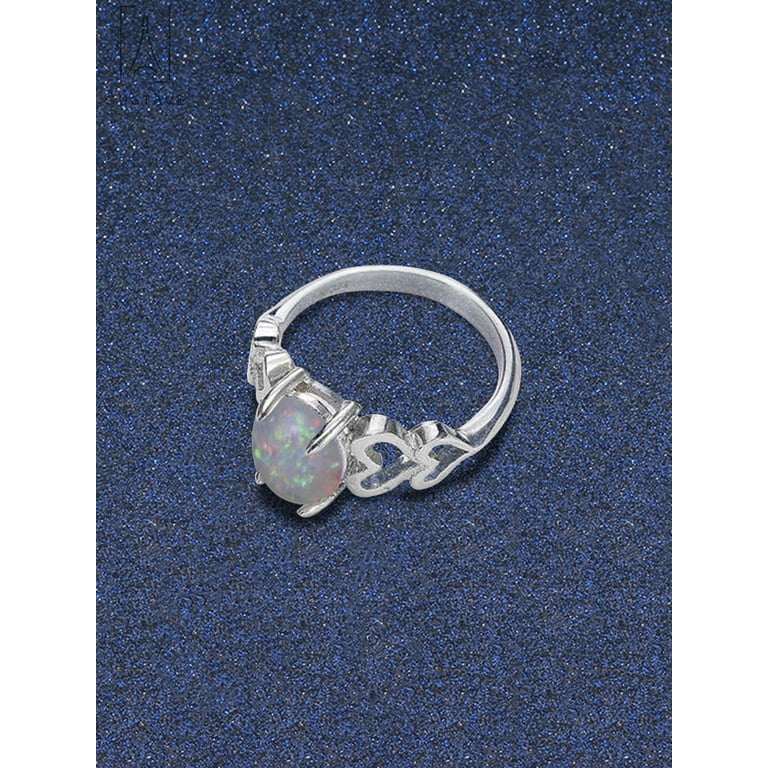 925 opal shop ring