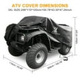 thumbnail image 2 of Housse de Quad ATV Résistante aux Intempéries pour Polaris Honda Yamaha Can-Am Suzuki, 2 of 7