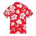 thumbnail image 2 of Boy Hawaiian Aloha Luau Shirt Only in Red Hibiscus 16 Year Old, 2 of 4