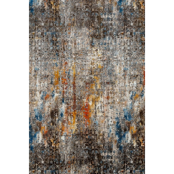Brown Vintage Area Rugs for Living Room Washable Rugs Boho Moroccan Area Rug Soft Neutral Geometric Bohemian Carpet Distressed Indoor Rug for Bedroom Dining Room Office Foldable Nonslip Rug