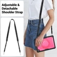 thumbnail image 6 of XYX Case for Samsung Galaxy Tab A11+ Plus 11 Inch 2025/A9+ Plus 2023 with Rotating Stand, Shoulder Strap, 2in1 Shockproof Cover, Rose, 6 of 7