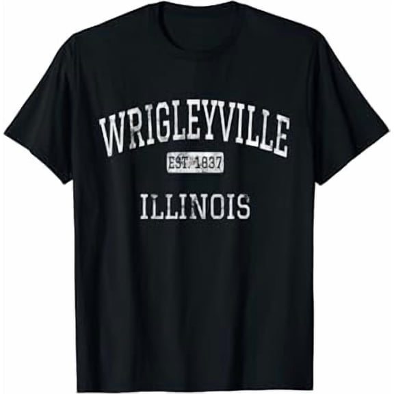 Wrigleyville Illinois Chicago IL Vintage T-Shirt