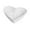 White, variant on Fiocias Basket Delicate Storage Box Heart Shape Bread Serving Basket for Bedroom Shelves Gray