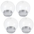 thumbnail image 1 of MOVTOTOP 4Pcs Diy Snow Globe Craft Kit Plastic Round For Christmas Decoration Maker Crafter, 1 of 8