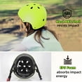 thumbnail image 2 of Kids Helmet, Toddler Helmet Adjustable Toddler Bike Helmet Ages 3-8 Years Old Boys Girls Multi-Sports Safety，Green, 2 of 11