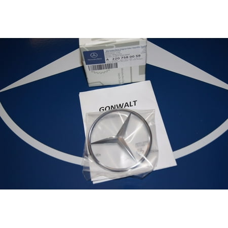 Mercedes Benz S430 Tire - Mercedes Benz Rear Trunk Star Emblem Badge S class 2207580058 S430 S500 S600