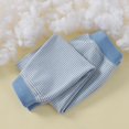 thumbnail image 3 of Teylalorva Girls Leggings Striped Thermal Pants Cozy Warm Elastic Waist Comfy Winter Long Trousers（2-17） Blue Size 3-4Years, 3 of 6