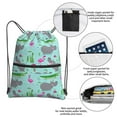 thumbnail image 3 of Easygdp Hippo With Flamingos And Crocodiles Drawstring Backpack Gym Bag,Sport Gym Sackpack,Gym Sack with Side Pocket for Men Women, 3 of 6