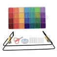 thumbnail image 4 of GUOOL Bead Loom Kit 28 Colors Beads Elastic String Lobster Clasps Scissors for Jewelry, 4 of 8