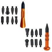 ROZYARD 9pcs Paintless Knock Down Pen PDR Tools Car Tap Down Body Panel Dent Removal Repair Hand Tools Auto Maintenance Tool