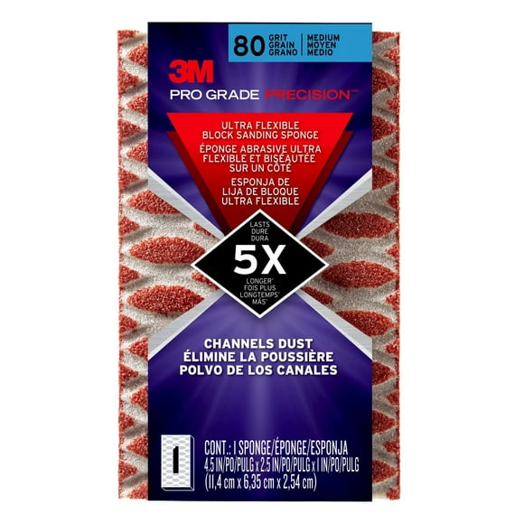 3M Pro Grade Precision Ultra Flexible Block Sanding Sponge