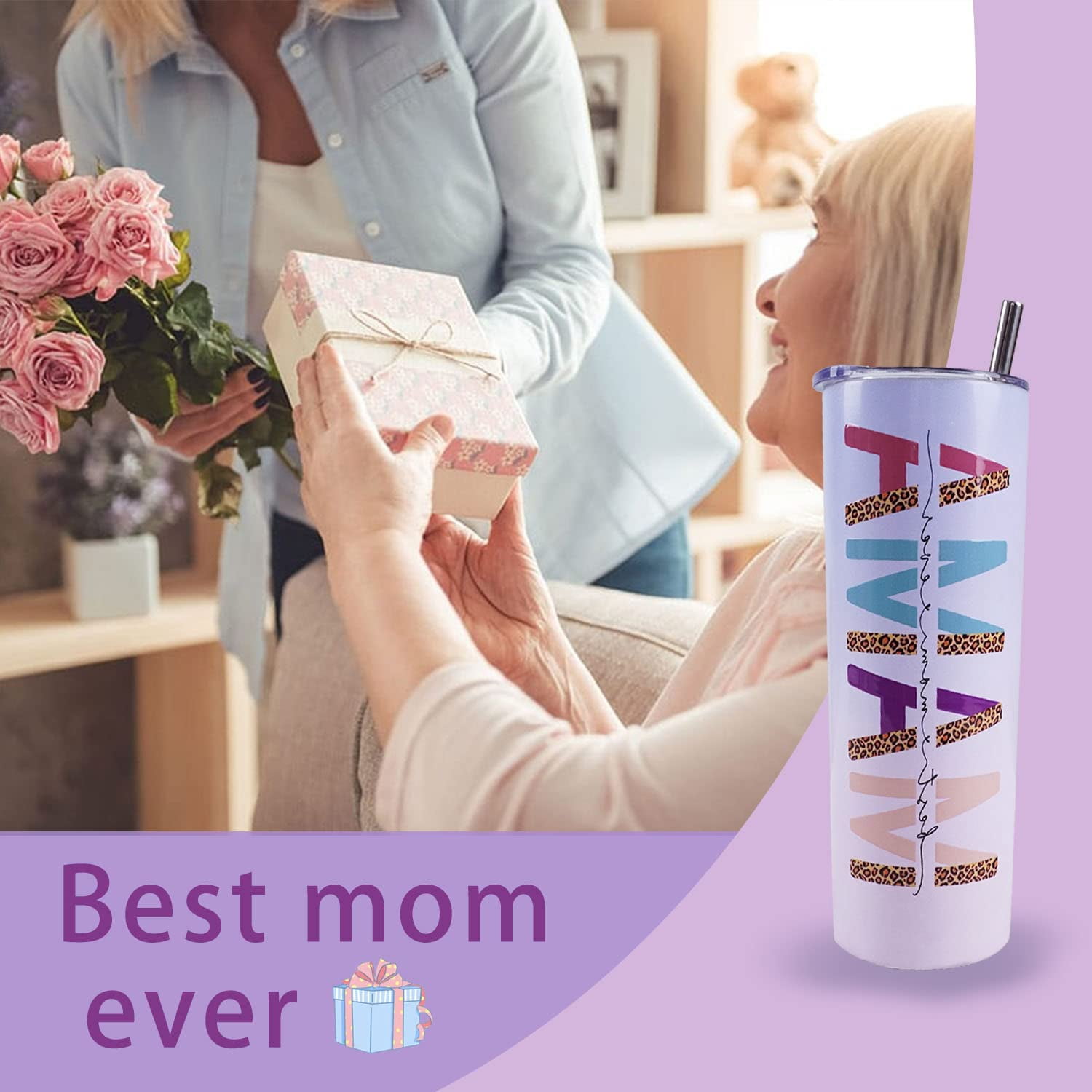 Best MomTumbler. Personalize Your Nickname Mimi, Gigi, Grandma or Wr –