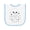 White and Light Blue, variant on Inktastic Happy Halloween Spooky Skeleton and Stars Baby Terry Cloth Bib