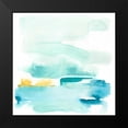thumbnail image 2 of Vess, June Erica 20x20 Black Modern Framed Museum Art Print Titled - Liquid Shoreline II, 2 of 5