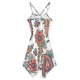thumbnail image 3 of Paisley Pattern Flower Retro Dress Elegant Party Dresses Evening Dresses Women Dress Long Dresses Sleeveless Dress Ladies Dresses, 3 of 4