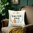 thumbnail image 6 of Moocorvic Spring Decor Easter Pillow Cover Rabbit Egg Florals Decorative Sofa Cushion Cover Easter Gifts Easter Toys, 6 of 7