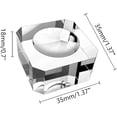 thumbnail image 2 of 5Pcs 35mm Clear Crystal Ball Stand Sphere Stand Crystal Glass and Natural Rocks Holder Base, for Display 60mm-100mm Sphere, 2 of 4